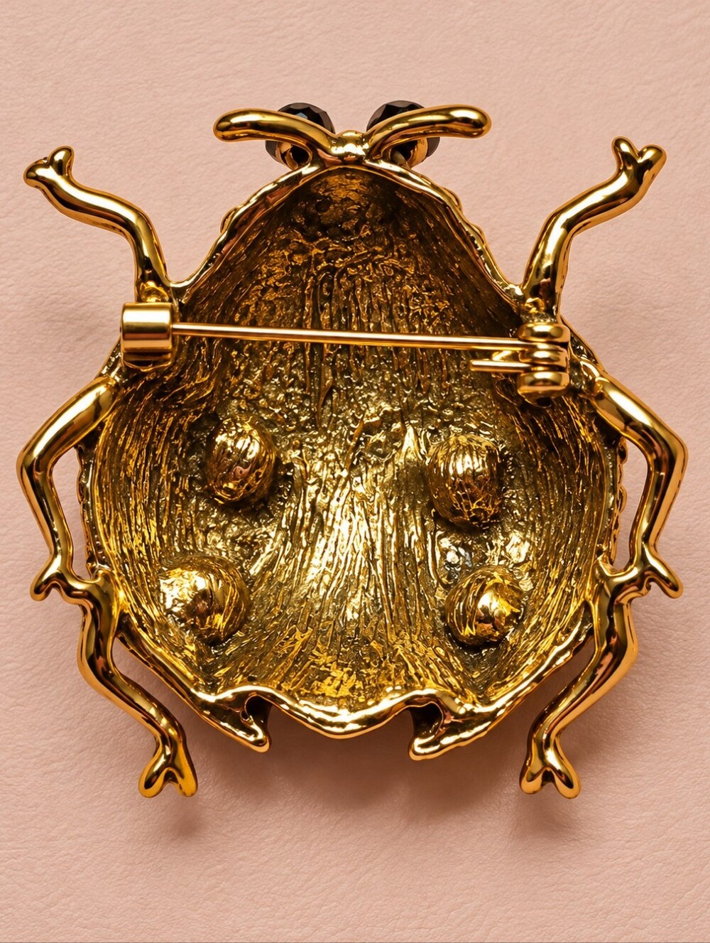 Gorgeous Multi-Color Ladybug Brooch Pin - Picture 2 of 2